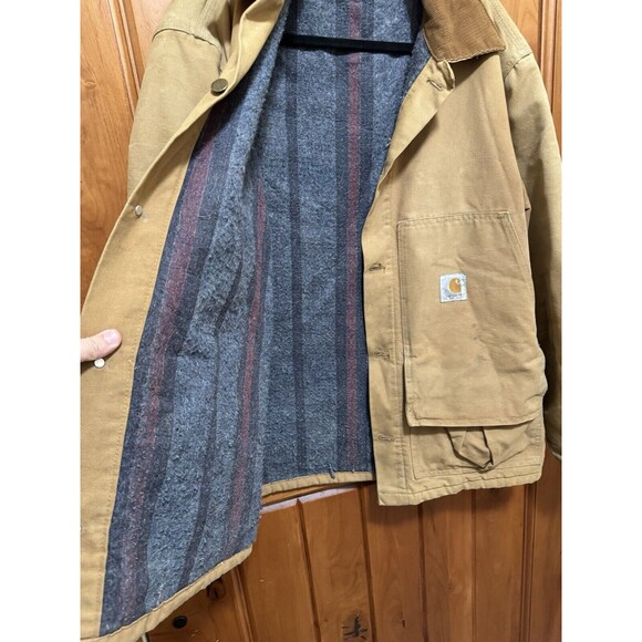Carhartt Blanket Lined Hunting Chore Jacket USA Union Made VTG‎ 70s/80s C… - Picture 4 of 15